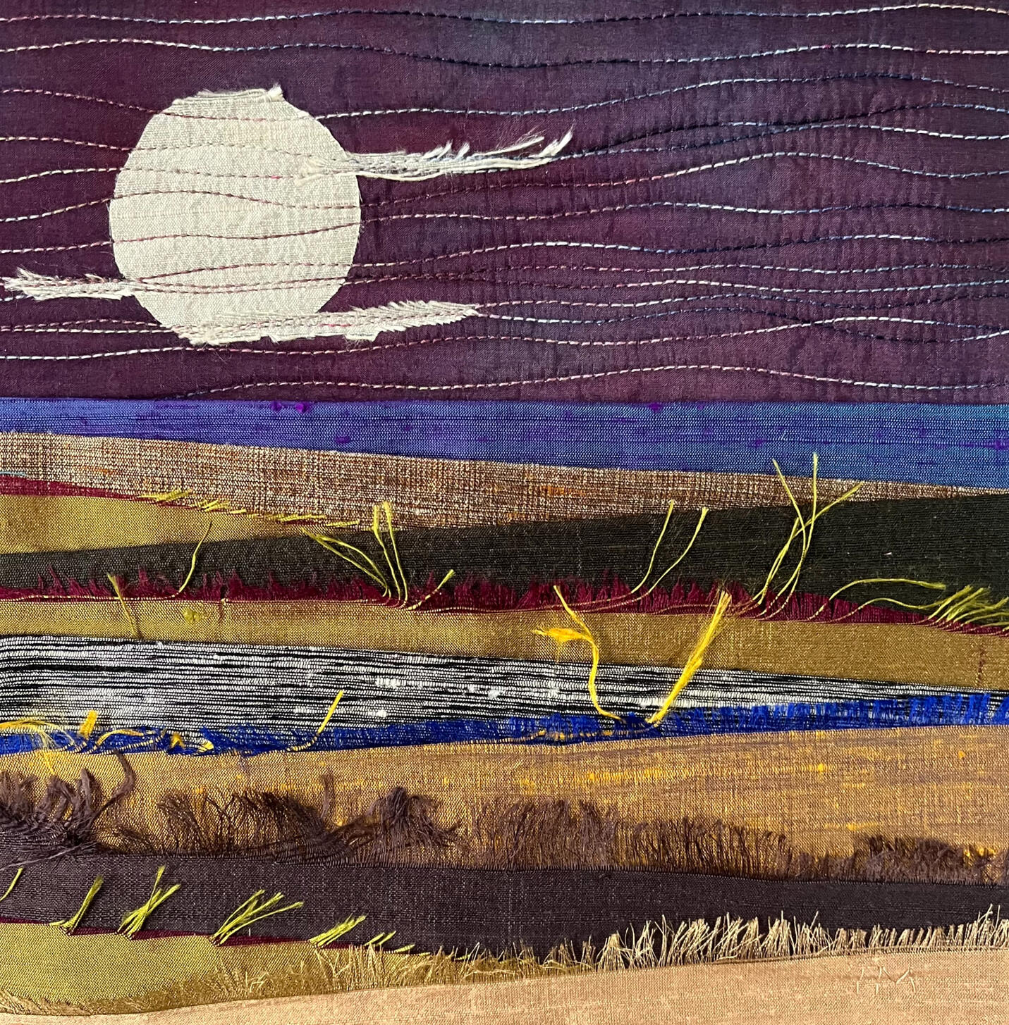 NIGHTSCAPE. 8 x 8" Sold at DVSA Art Auction, 2024