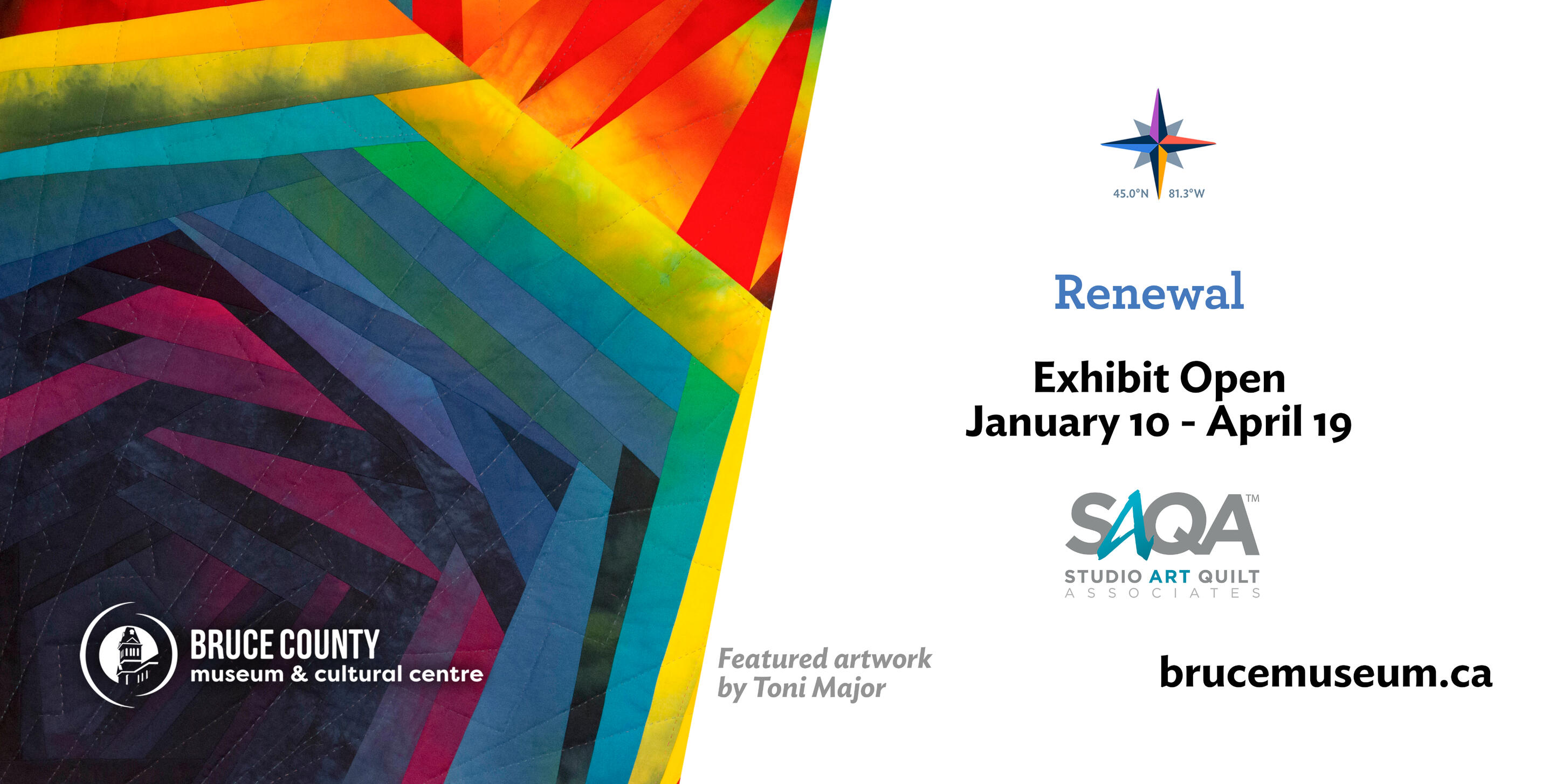 Such an honour to have my work chosen for the billboard for Renewal Exhibition at Bruce County Museum and Cultural Centre, Southampton, ON