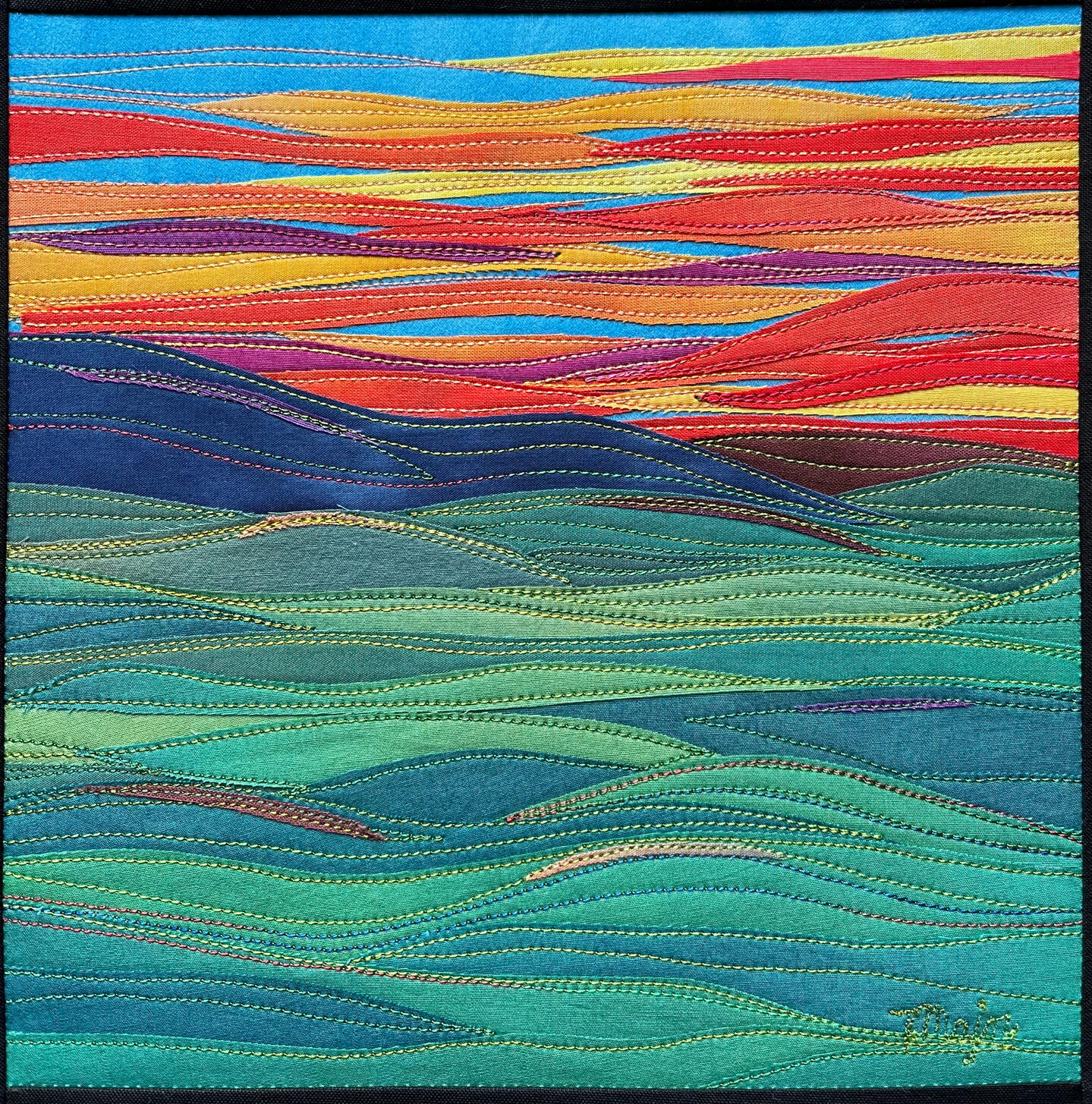 Sundown 8 x 8", Available at Textures Craftworks