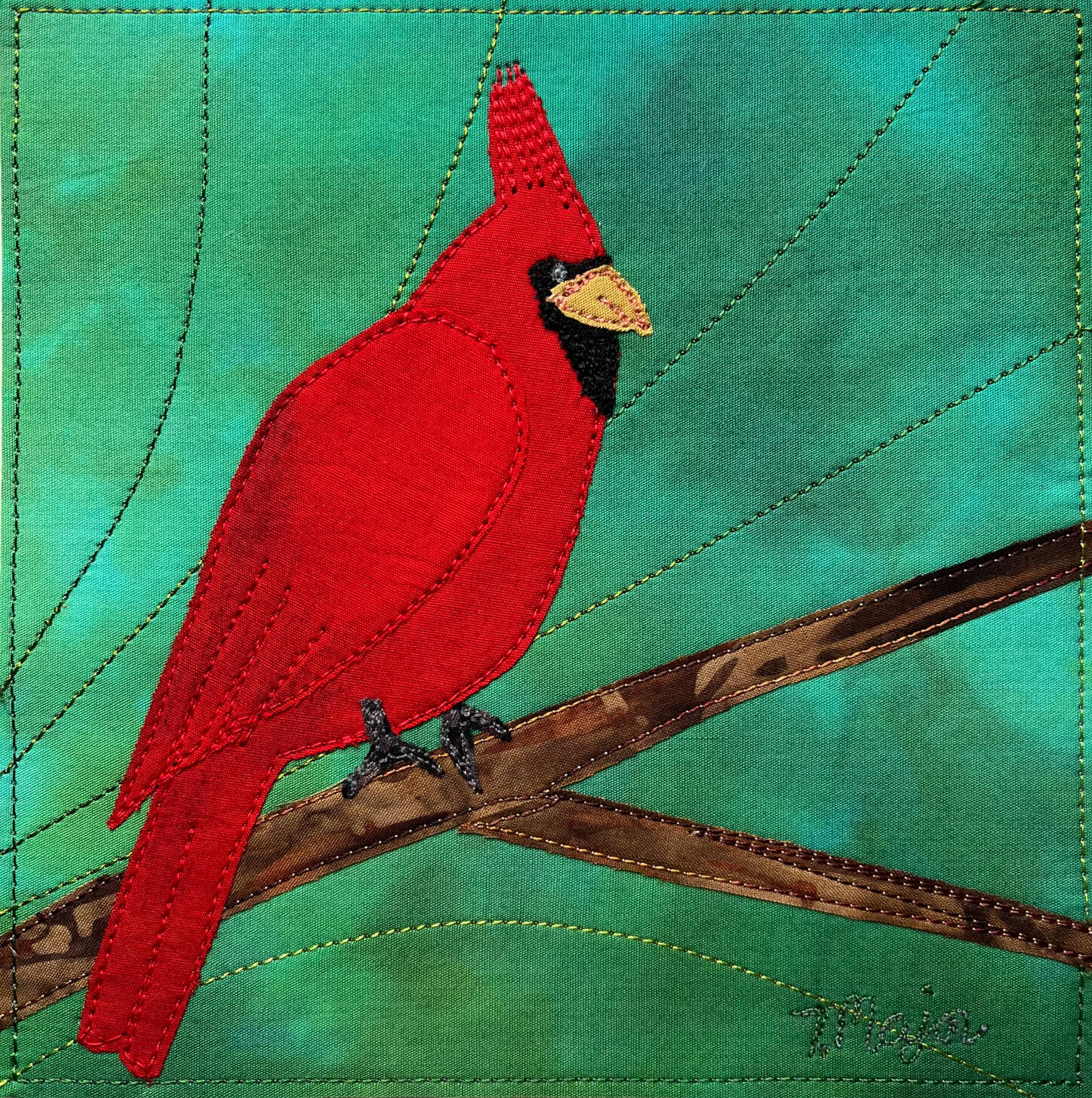 Royalty. 6 x 6' mounted on stretched canvas.